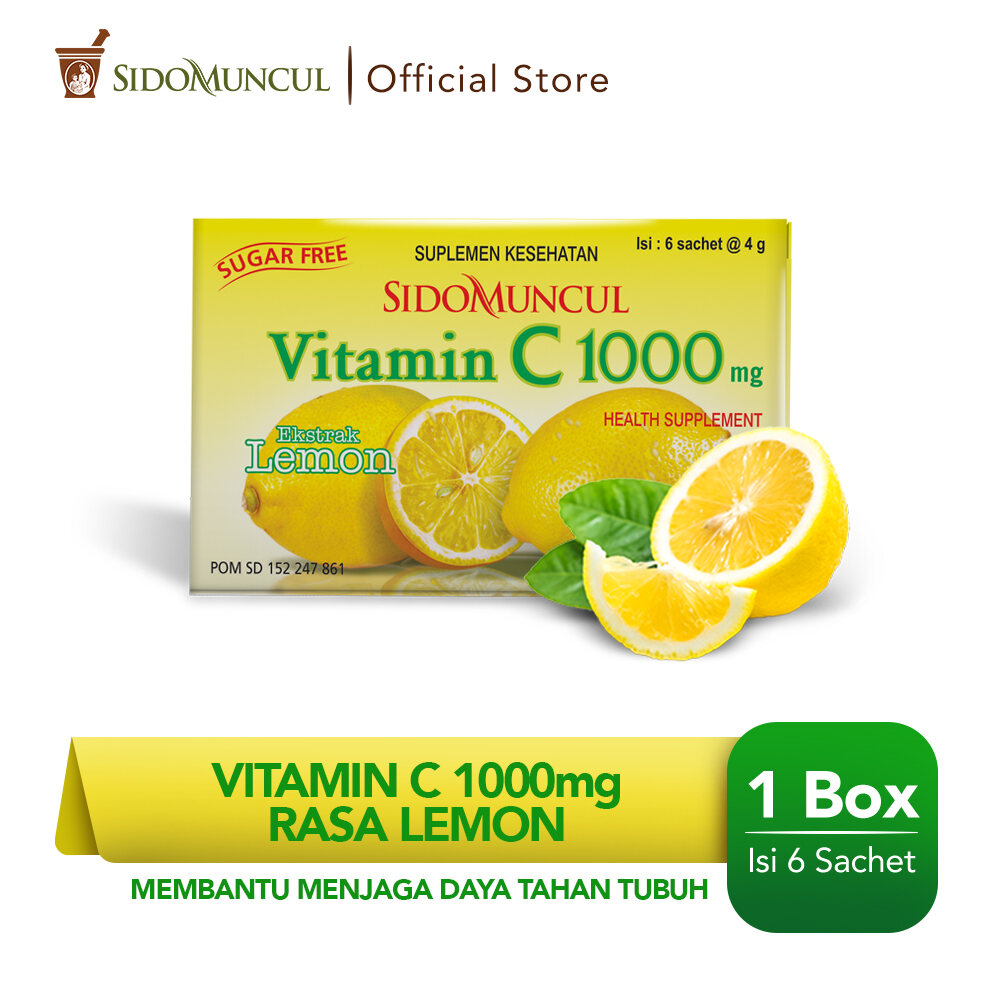 Vitamin C 1000 Mg Sidomuncul Sweet Orange Rasa Jeruk 10 Box 60 Sachet Minuman Vitamin C Suplemen Daya Tahan Tubuh Dewasa Anak Imunitas Vit C 1000mg Obat Pitamin Fitamin Sido Muncul Lazada Indonesia