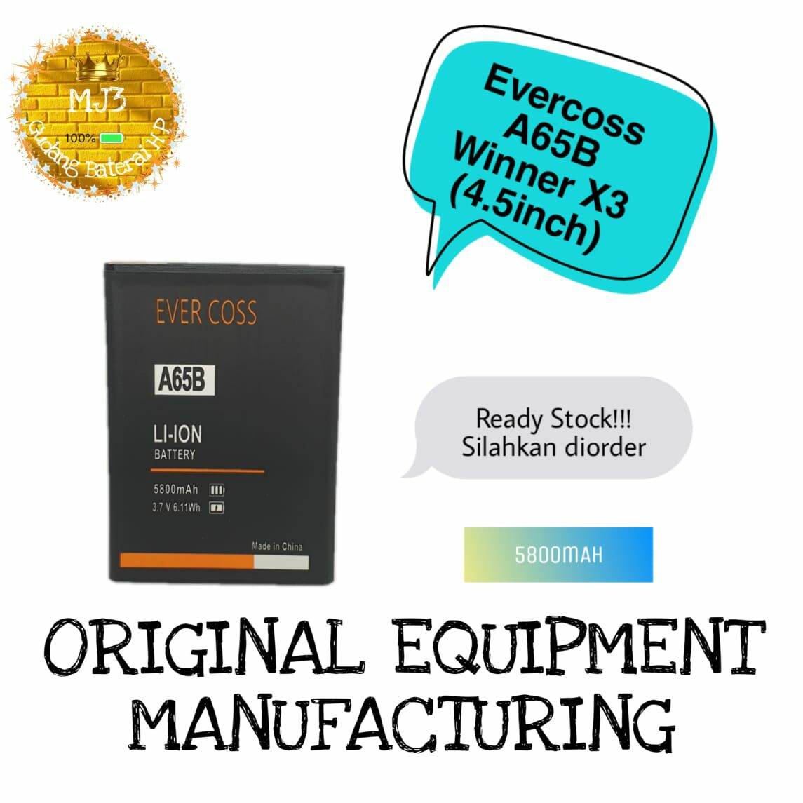 Baterai Battery Batre Evercoss A65b Winner X3 Lazada Indonesia