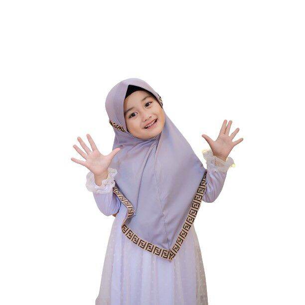 Hijab Anak Serut Belakang Variasi Ff Kerudung Anak List Fendi Jilbab Anak Tk Simpel Lazada Indonesia