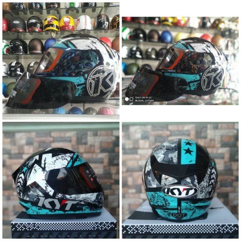 Helm kyt full store face r10 aqua