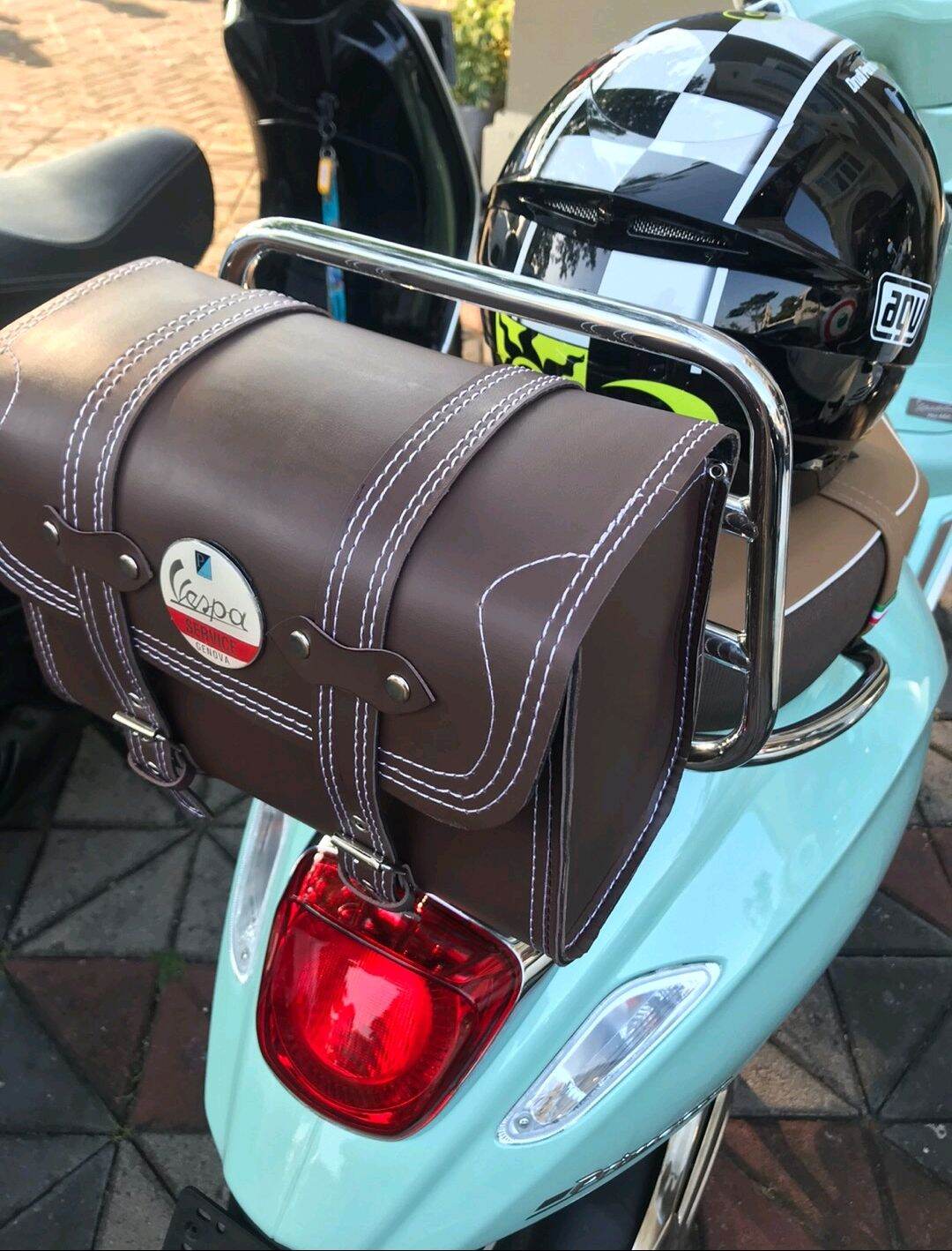 tas backrack vespa universal vespa Lx sprint primavera GTS lxv s dan klasik. aksesoris vespa