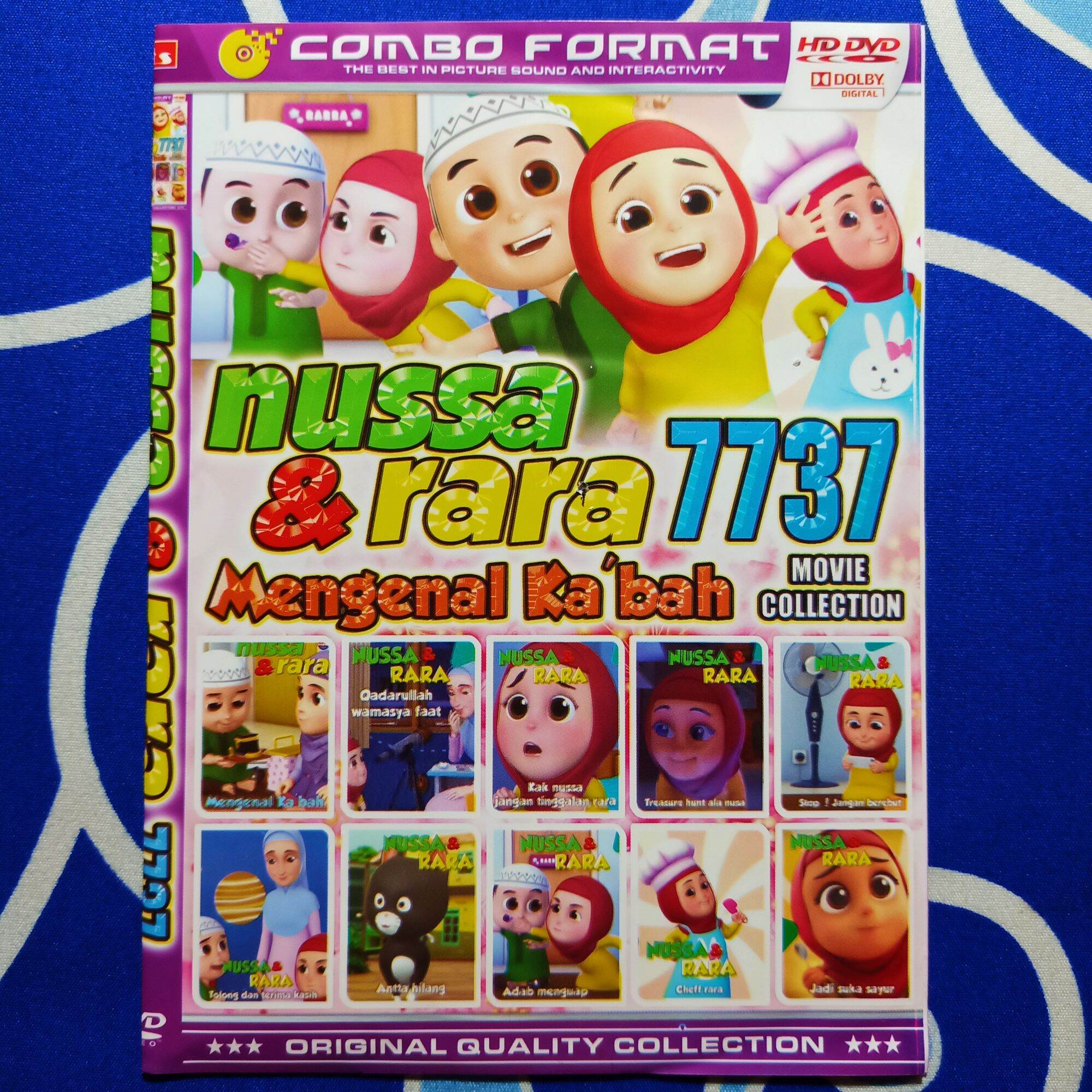 Kaset DVD Film Kartun Anak: NUSSA & RARA 7737 Volume Terbaru Nusa