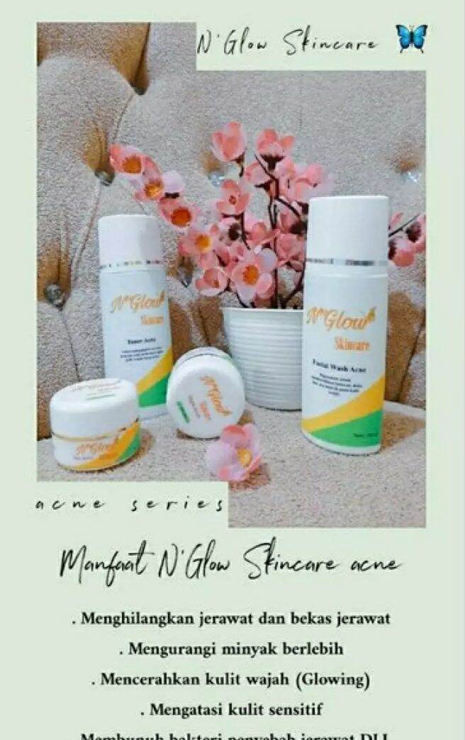 PROMO Skincare N'GLOW (PAKET ACNE) SKINCARE ORI BPOM Lengkap N glow