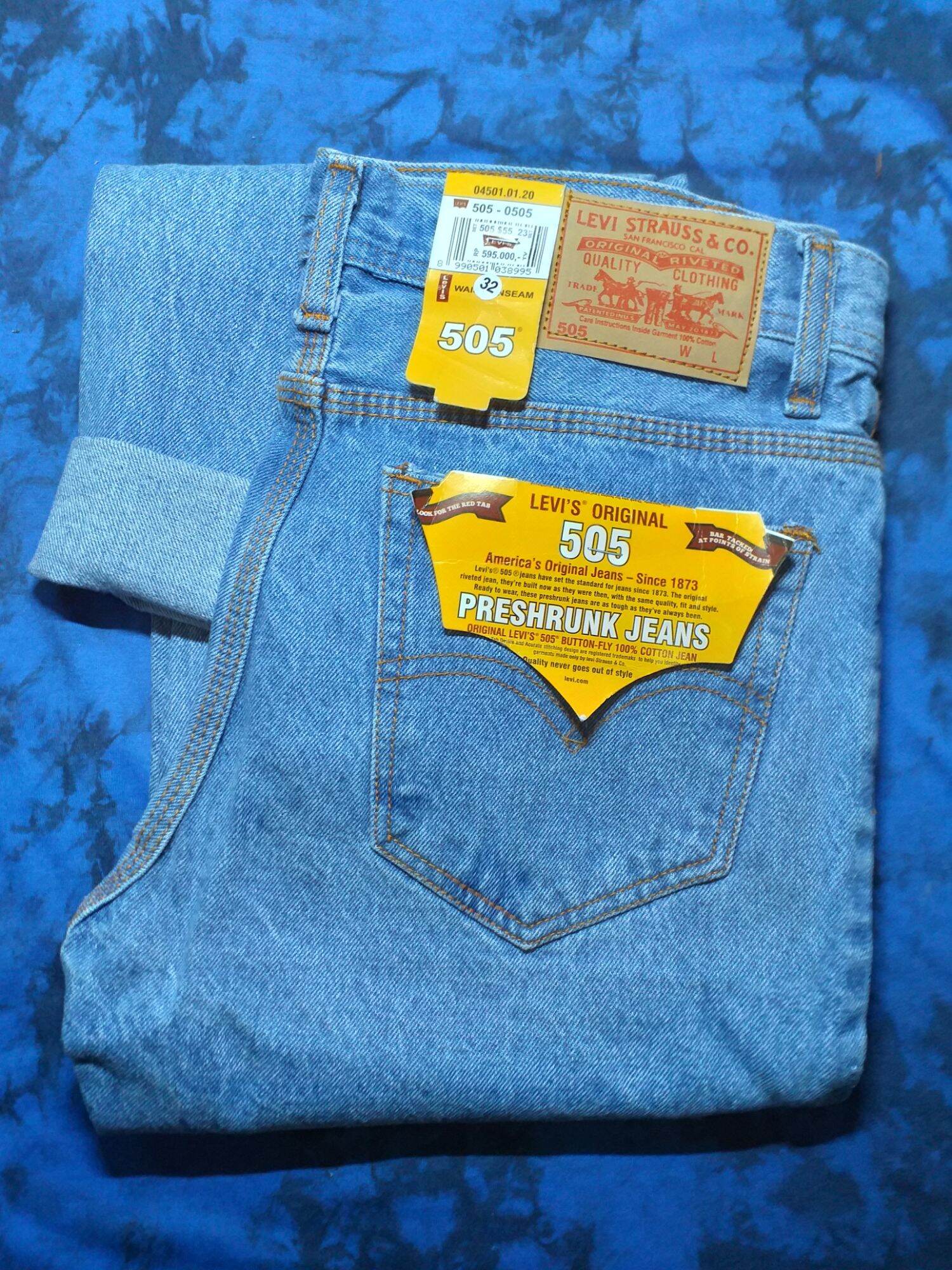 levi 505 button fly jeans