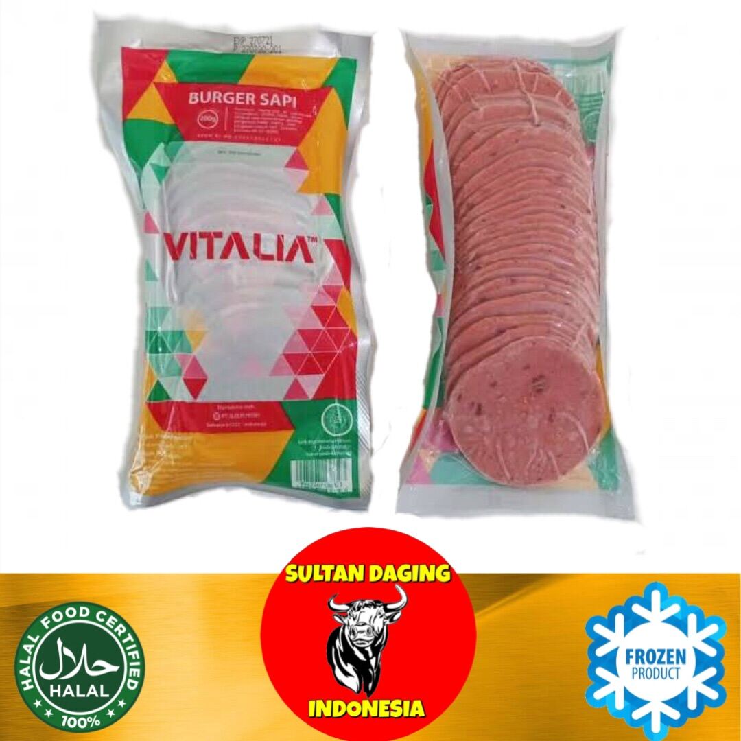 DAGING BURGER SAPI MINI VITALIA ISI 20 PCS 280 GRAM/ DAGING BURGER