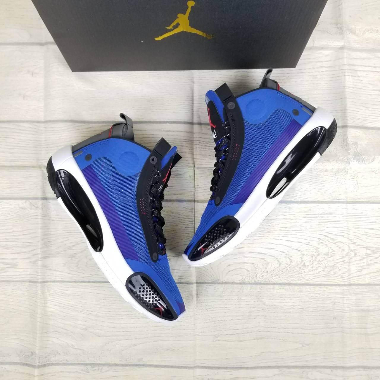 Sepatu Nike Jordan 34 White Blue Lazada Indonesia