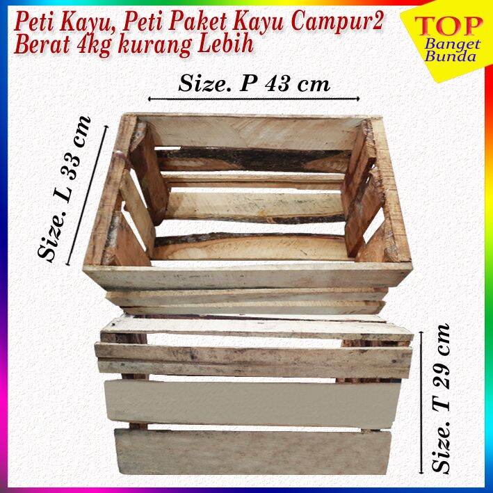 Paking Kayu Packing Kayu Peti Kayu Ukr X X Cm Bekas Murah Lazada