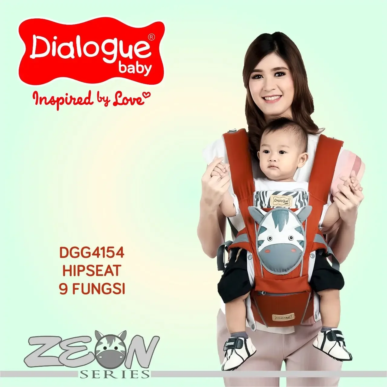 Gendongan Hipseat 9in1 Zeon Series Dialogue Baby