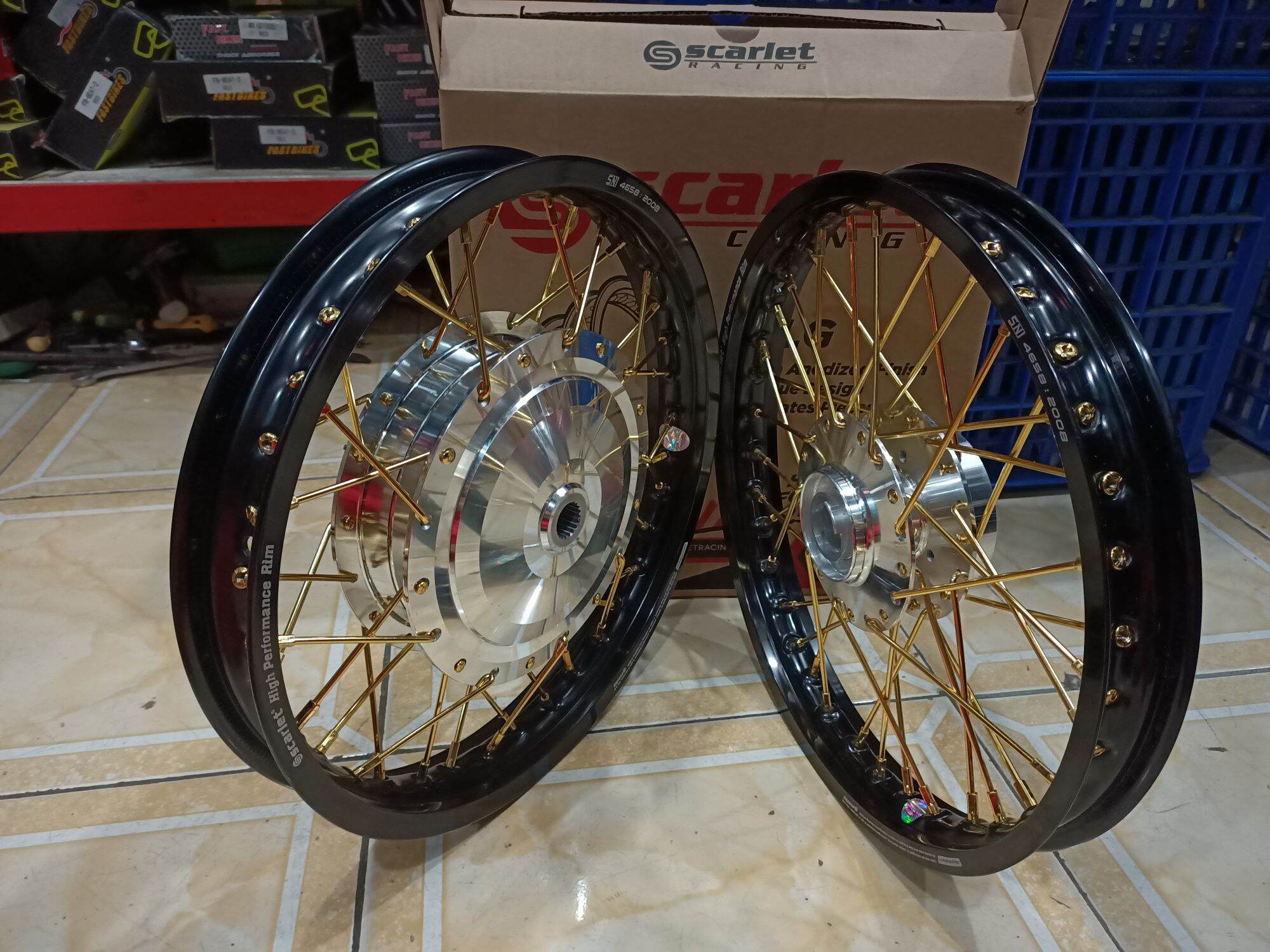 Velg Jari Jari Ring 14 Velg Scarlet Racing Untuk Mio Sporty Mio Soul