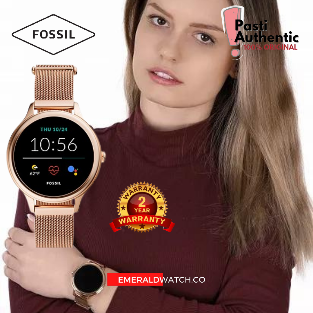 Gen 5E Smartwatch Rose GoldTone Stainless Steel Mesh FTW6068 Lazada