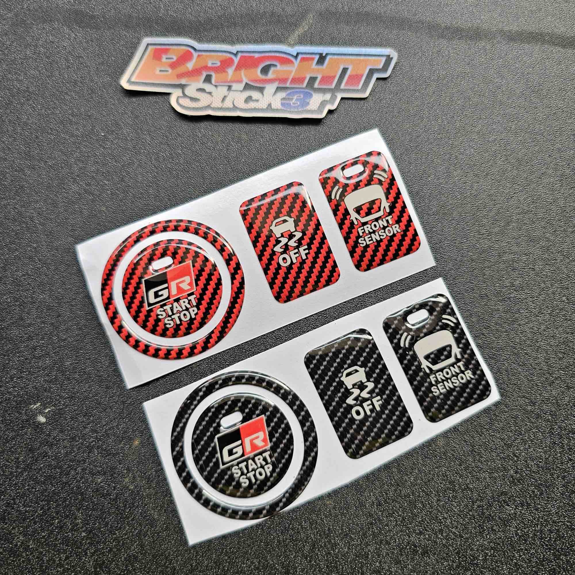 Sticker Stiker Emblem Tombol Star Stop Engine Button Toyota Gr Timbul Harga  10,900 Ringgit*Penghantaran Percuma