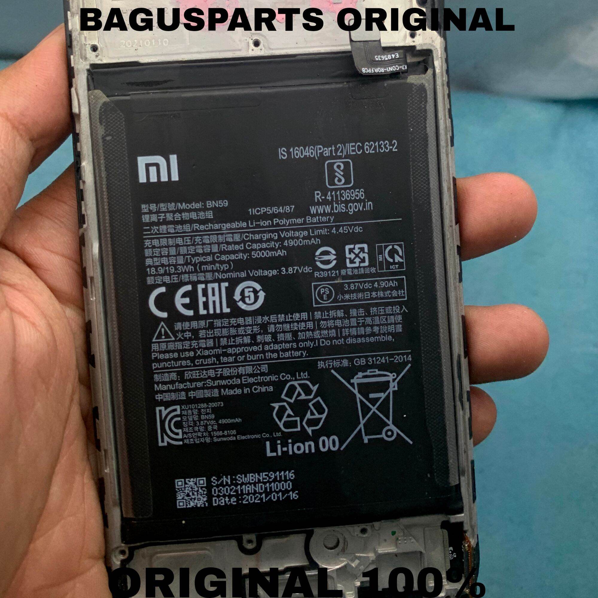 Batterie Compatible BN59 Pour Xiaomi Redmi Note 10/10S + Outils - Neuf Avec Emballage