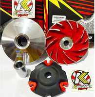 Rumah roller vario 160 adv 160 pcx 160 1 SET + ROLLER RACING kawahara GARANSI 100% ASLI 1 PAKETAN RUMAH ROLER RACING rumah roller kipas roller klip slider tutup kawahara racing MOTOR MATIK MURAH
