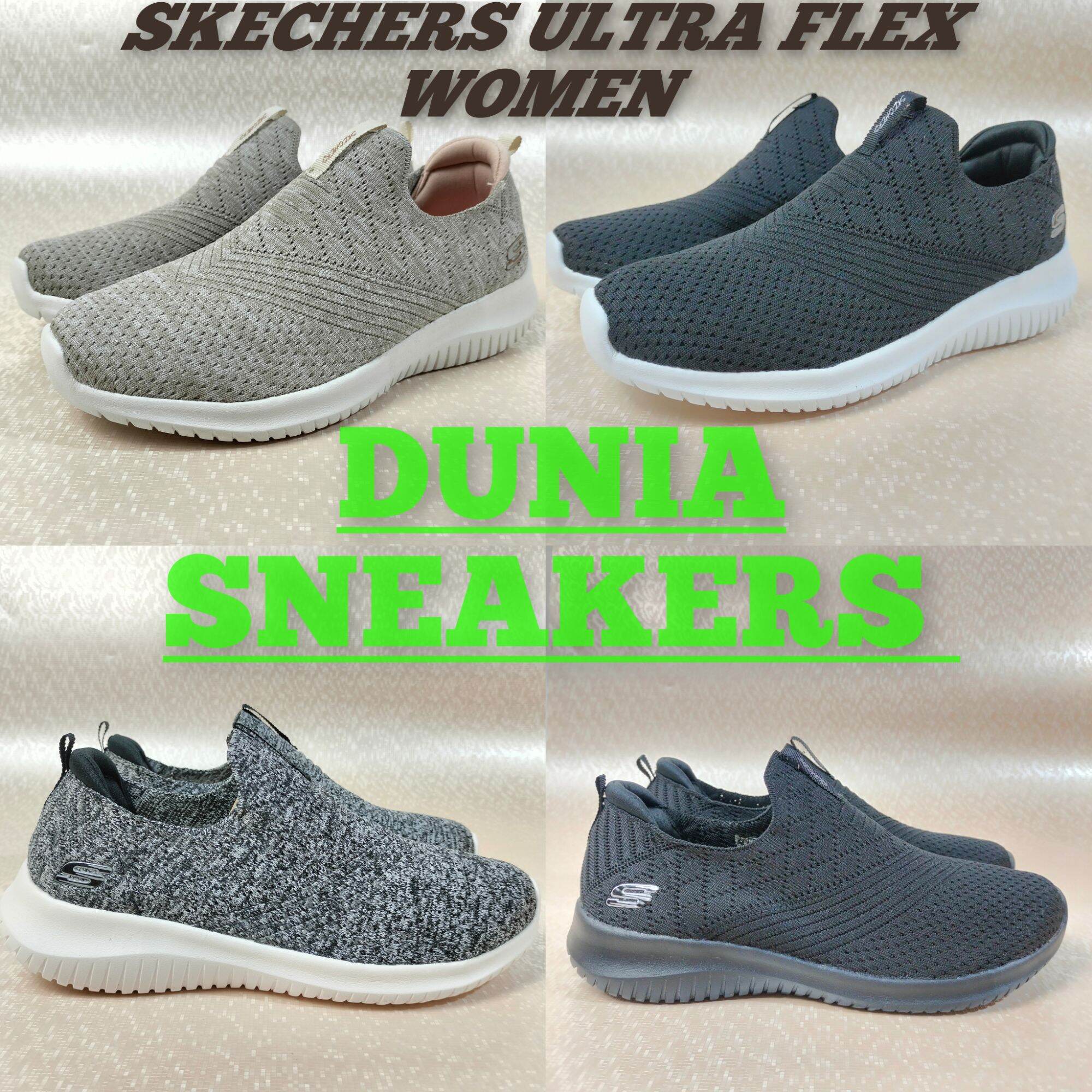SEPATU SKECHERS ULTRA FLEX WOMEN'S/SEPATU SKECHERS WANITA SLIP