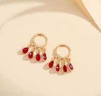 VICTORIA Anting Korea Angela Untuk Wanita Titanium Anting Fashion Wanita Tahan Karat Anti Luntur