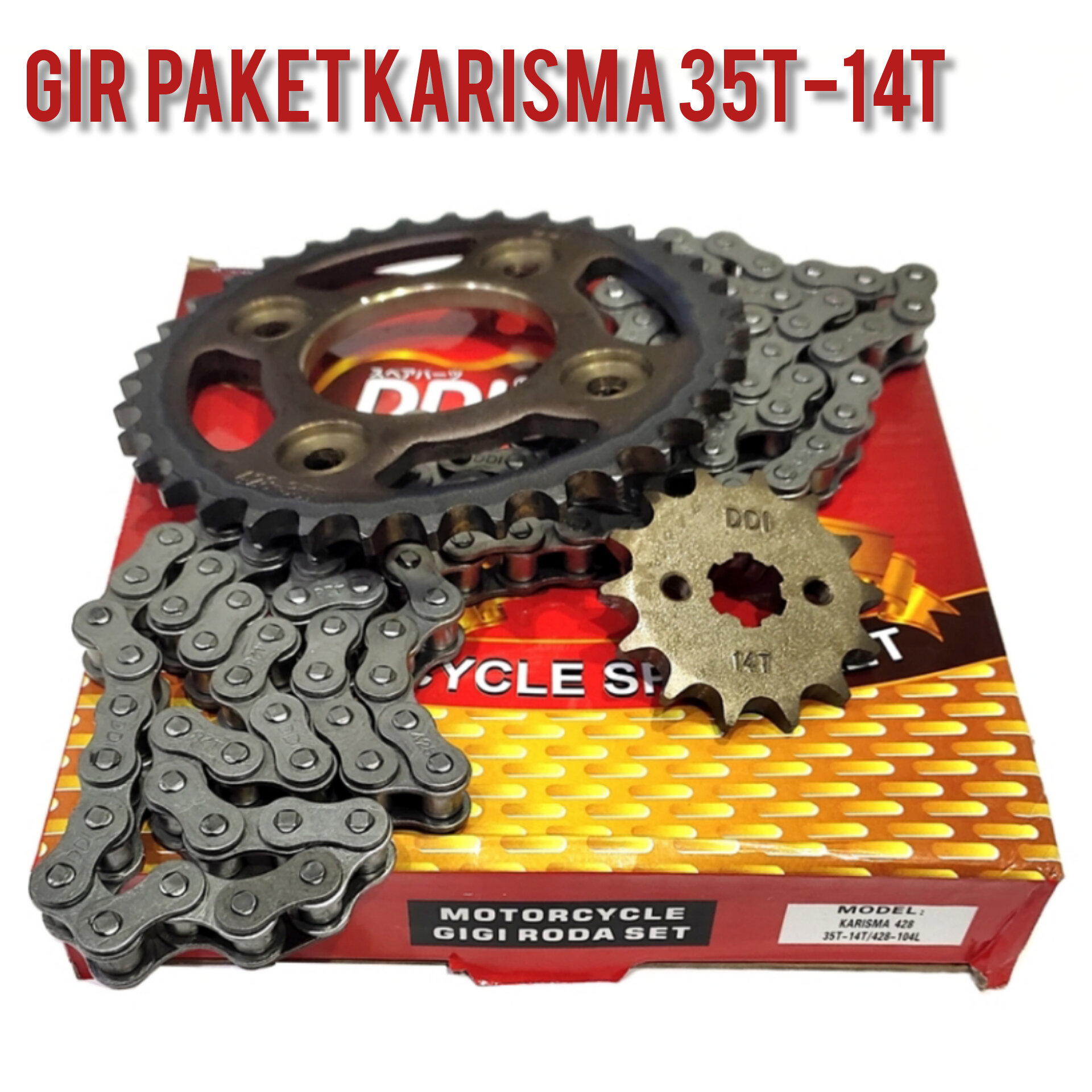 PAKET GEAR SET KARISMALEGENDA / GEAR SET RANTE LEGENDAKARISMA UKURAN
