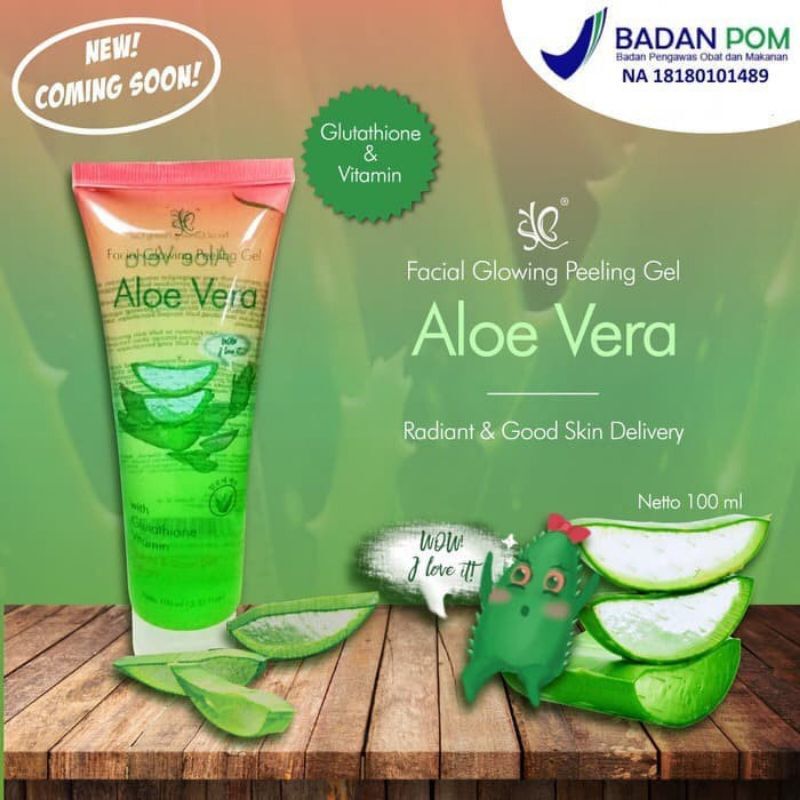 Syb Facial Glowing Peeling Gel Aloe Vera Ori BPOM Lazada Indonesia