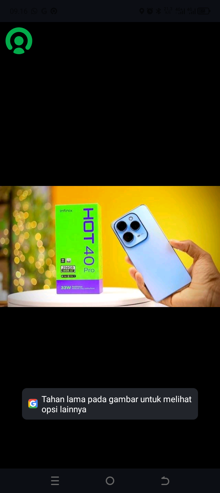 Infinix Hot 40pro Harga  2,295,000 Ringgit*Penghantaran Percuma
