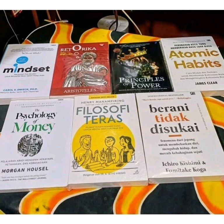 Paket 7 Buku Motivasi Pengembangan Diri Atomic Habits The Principles Of
