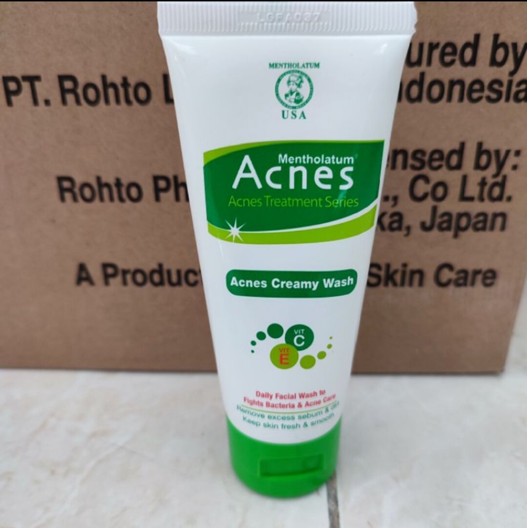 Acnes Creamy Wash 50 Gram - Sabun Cuci Muka Untuk Wajah Berjerawat ...