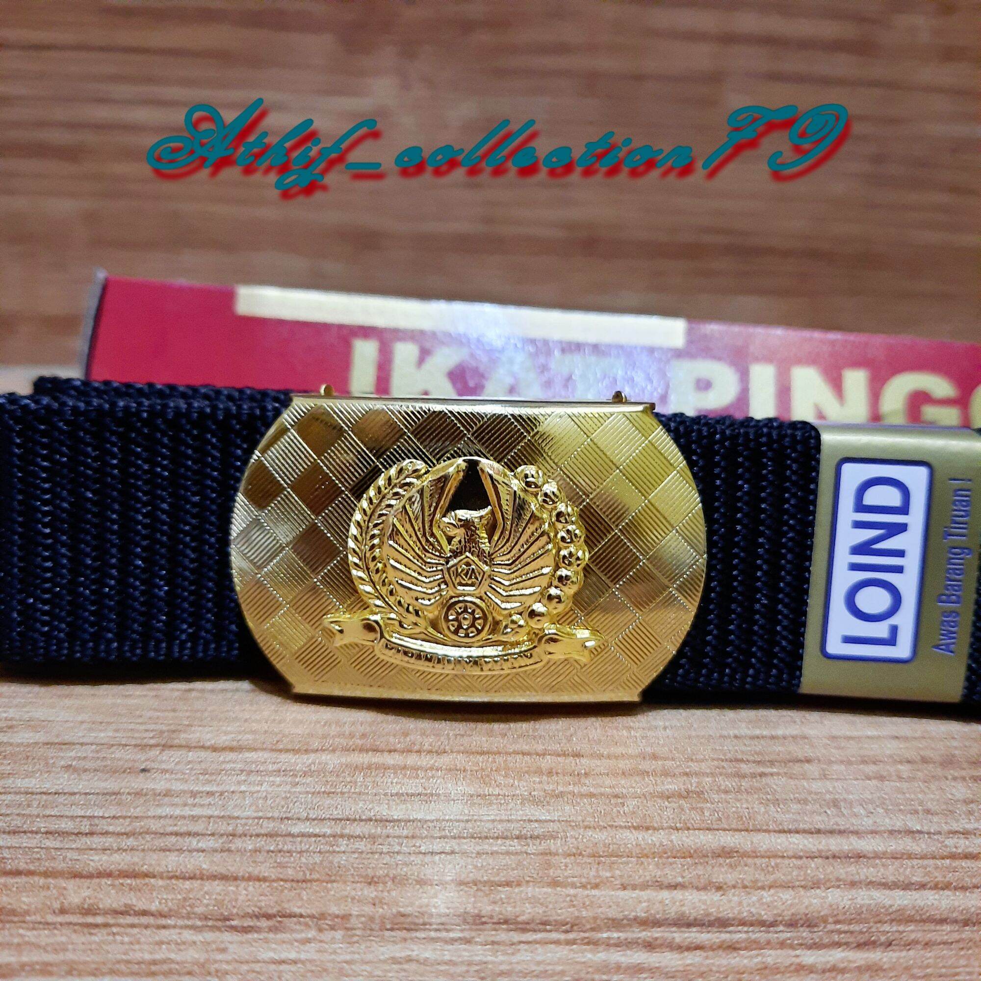 Sabuk KAI PJKA LOIND Motif Ikat Pinggang Kereta Api PJKA LOIND Lazada