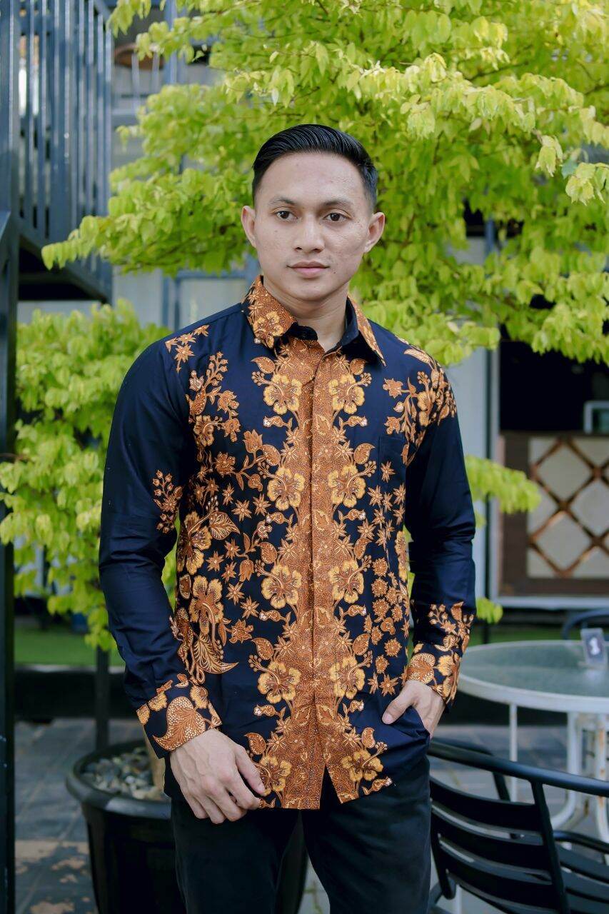 Baju Batik pria Ekslusif Kain Halus Cap / Batik Batik Tulis / kemeja