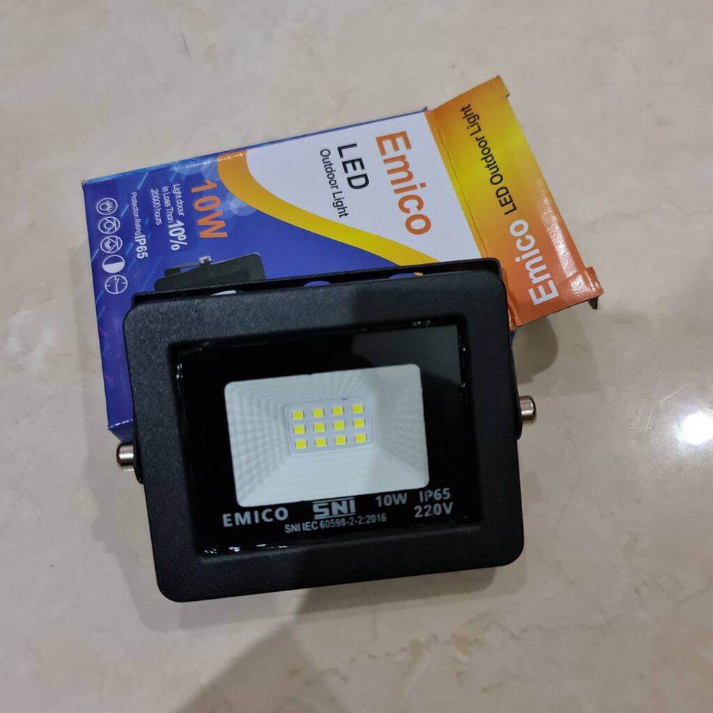 LAMPU TEMBAK LED EMICO 10W, 20W, 50W /LAMPU SOROT LED EMICO PREMIUM LED ...