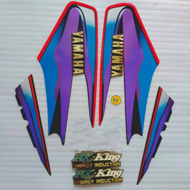 stiker RX king tahun 1999 warna ungu set embelem Lazada Indonesia