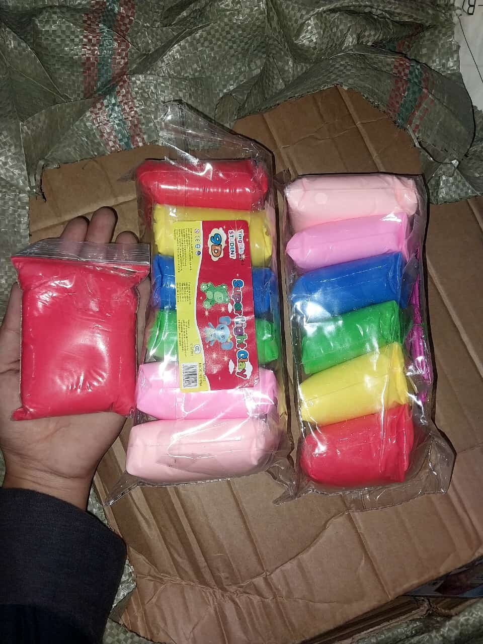 1 pack isi 6 pcs Mainan Diy clay jumbo