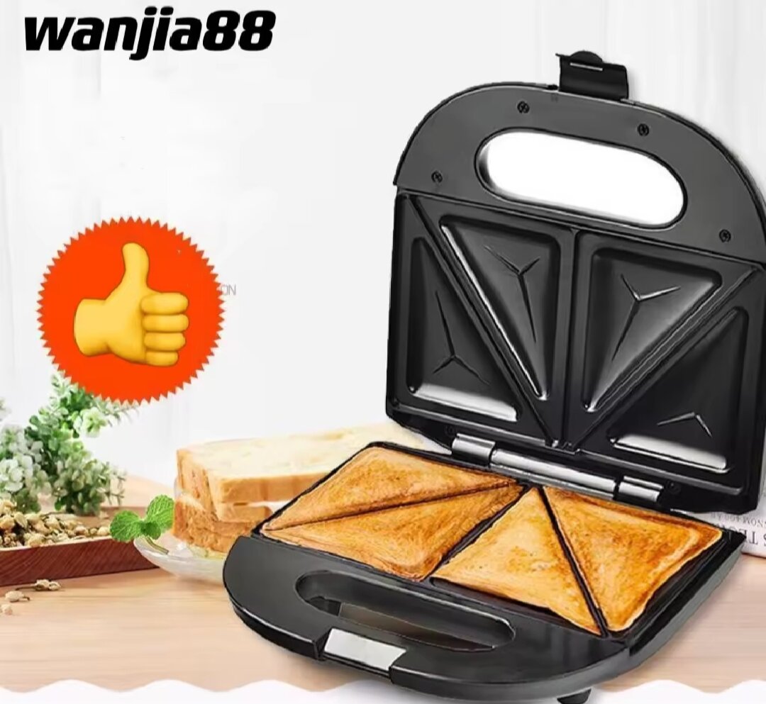 Cod Sandwich Maker multipurpose low watt 650w toaster toaster multi-function non stick baking tool (1 year warranty/Cod) Harga 33,000 rupiah*Gratis Ongkir