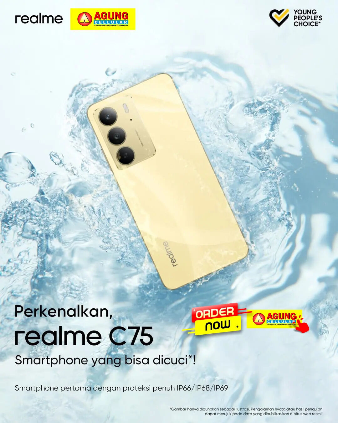 realme c75 Harga  2,469,000 Ringgit*Penghantaran Percuma