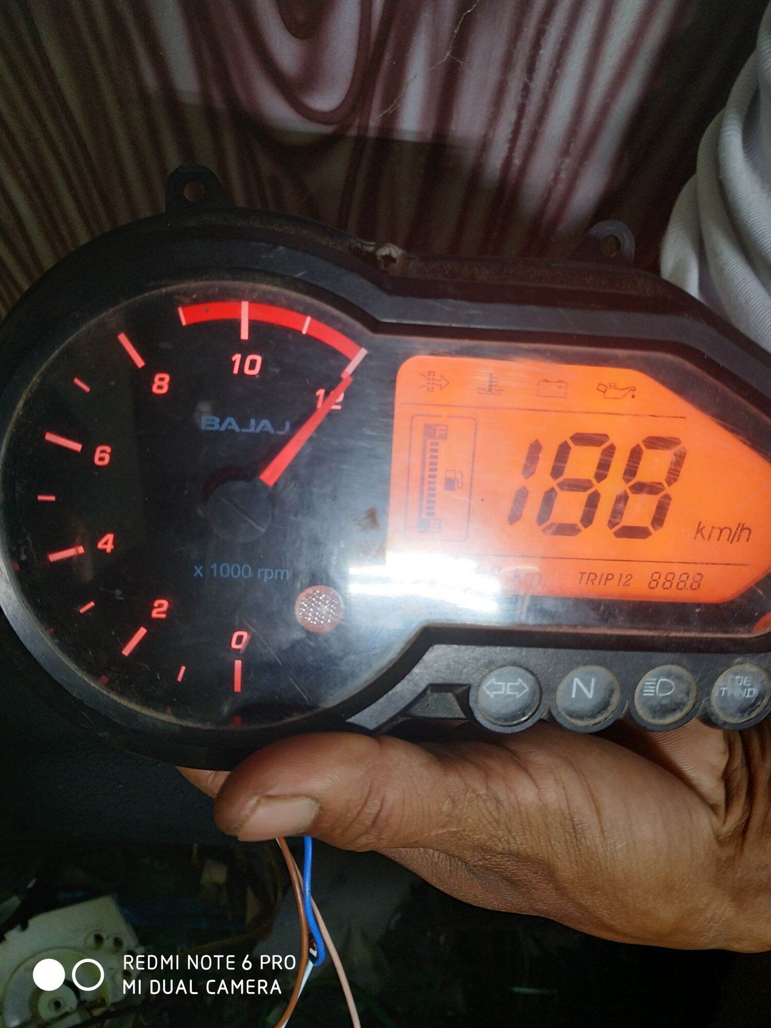 pulsar 150 speedometer second hand