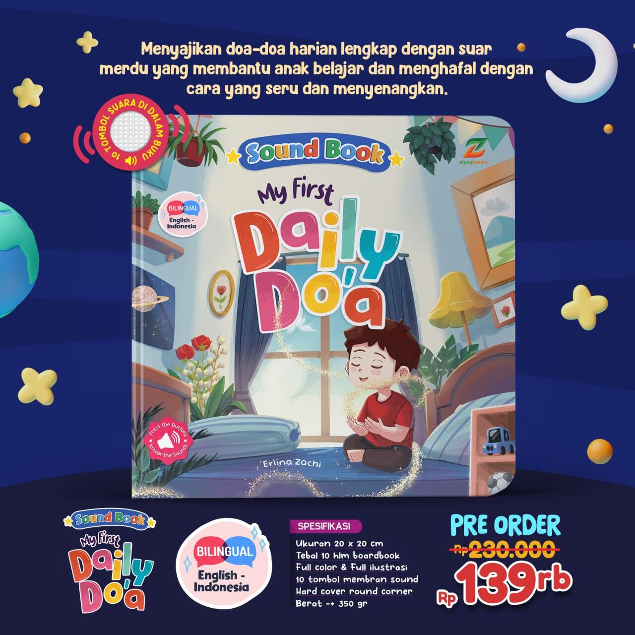 Soundbook My First Daily Doa Buku bersuara buku doa anak anak