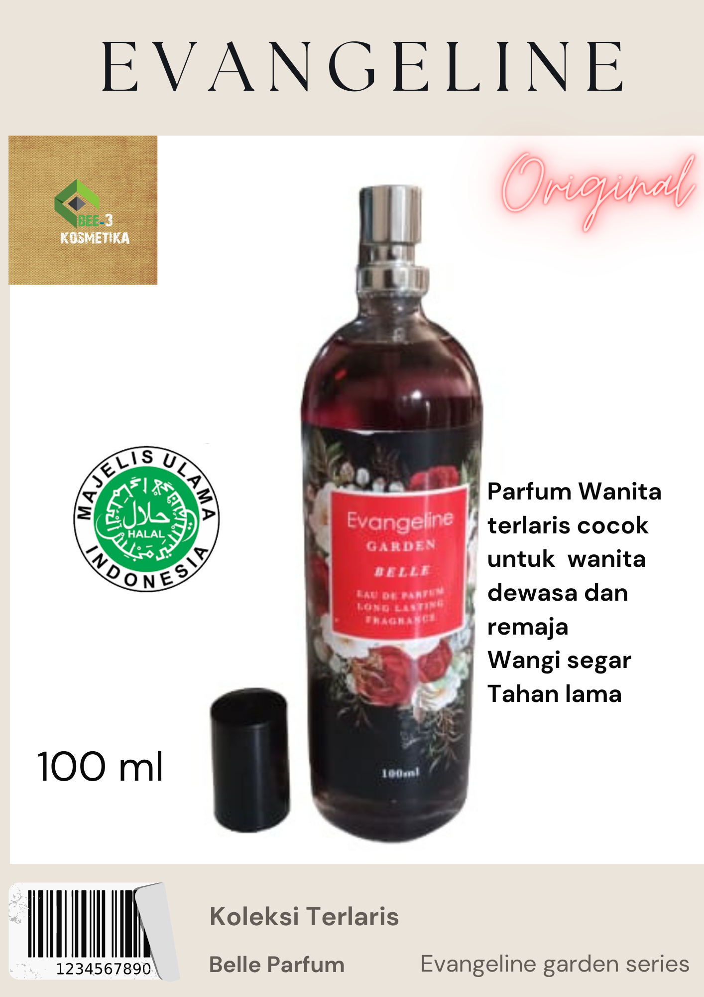 PARFUM WANITA - EVANGELINE BELLE - 100 ML | Lazada Indonesia