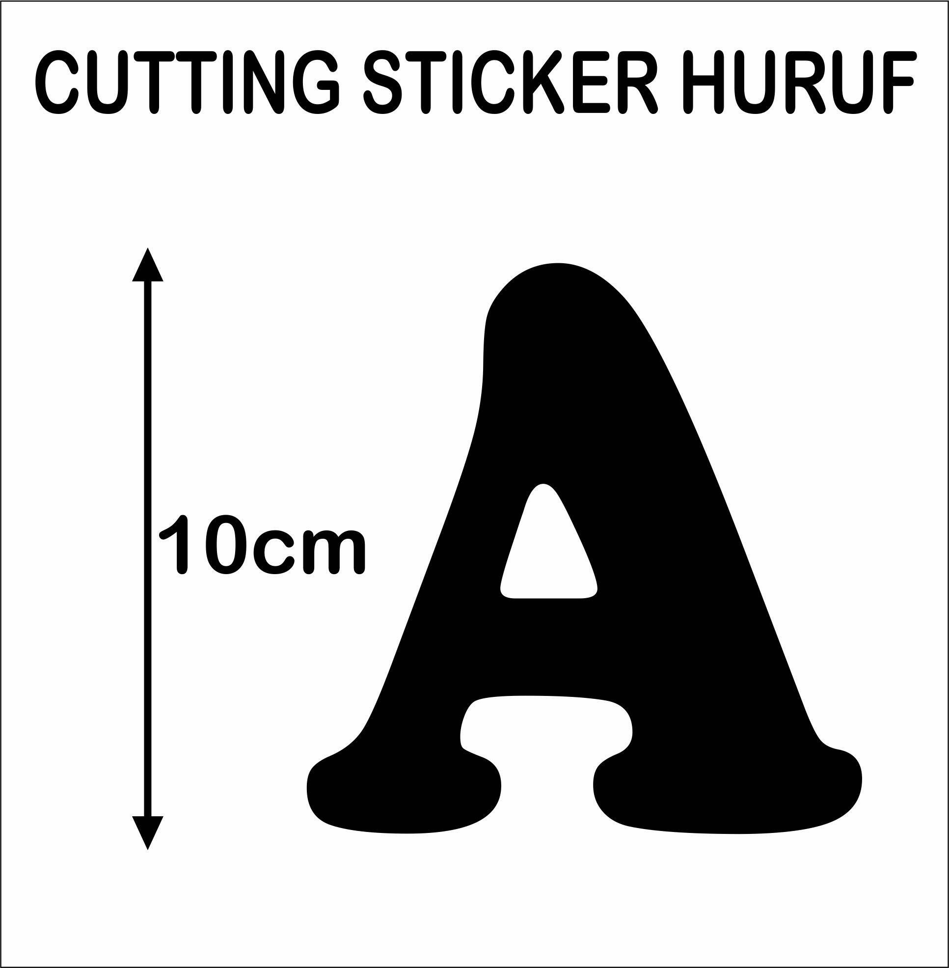 Sticker Cutting Huruf Lazada Indonesia