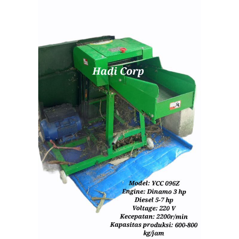 Mesin Chopper Rumput Travelator / Mesin Cacah Rumput Eskalator Datar ...