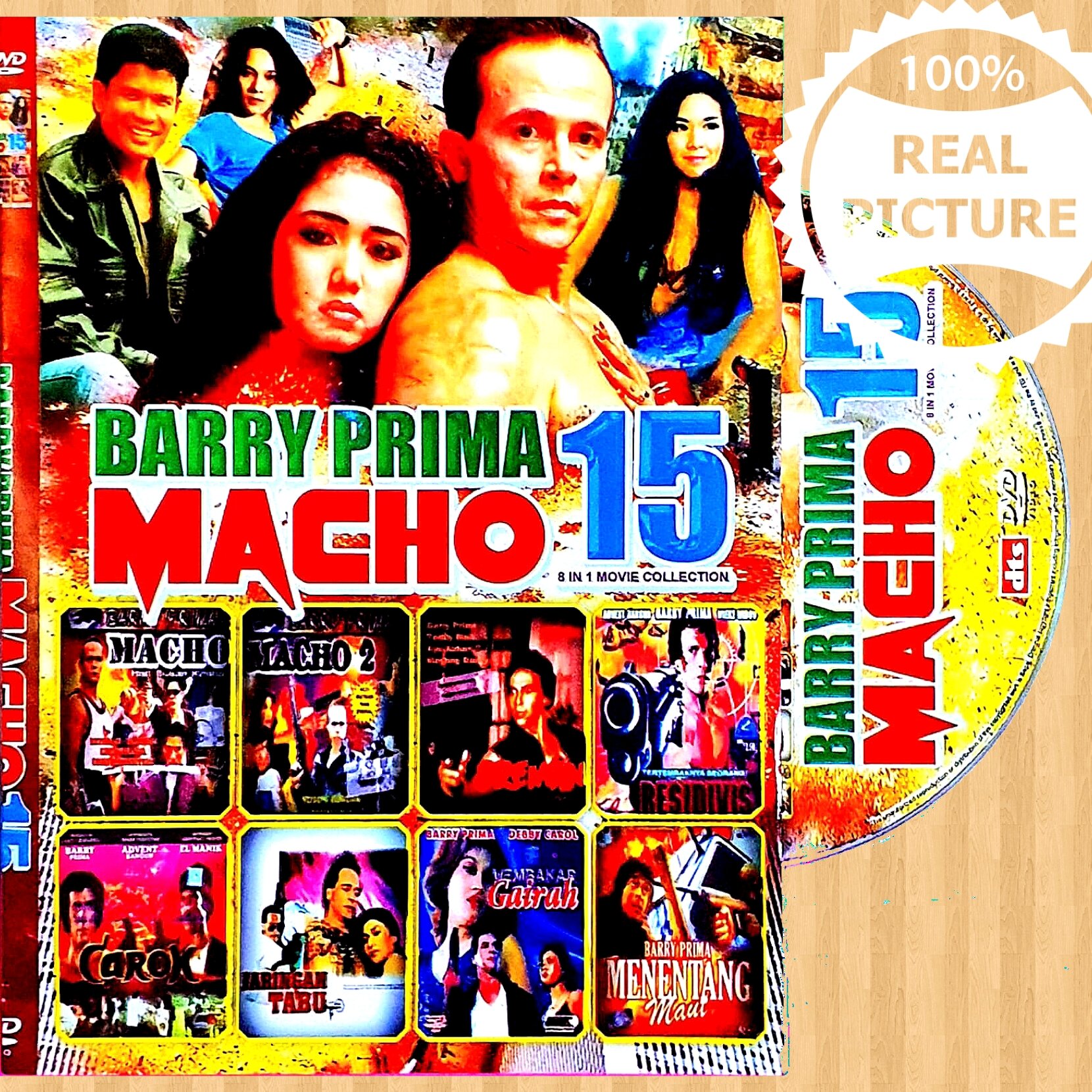 KASET DVD FILM BARRY PRIMA MACHO - KASET DVD KOLEKSI FILM BARRY PRIMA