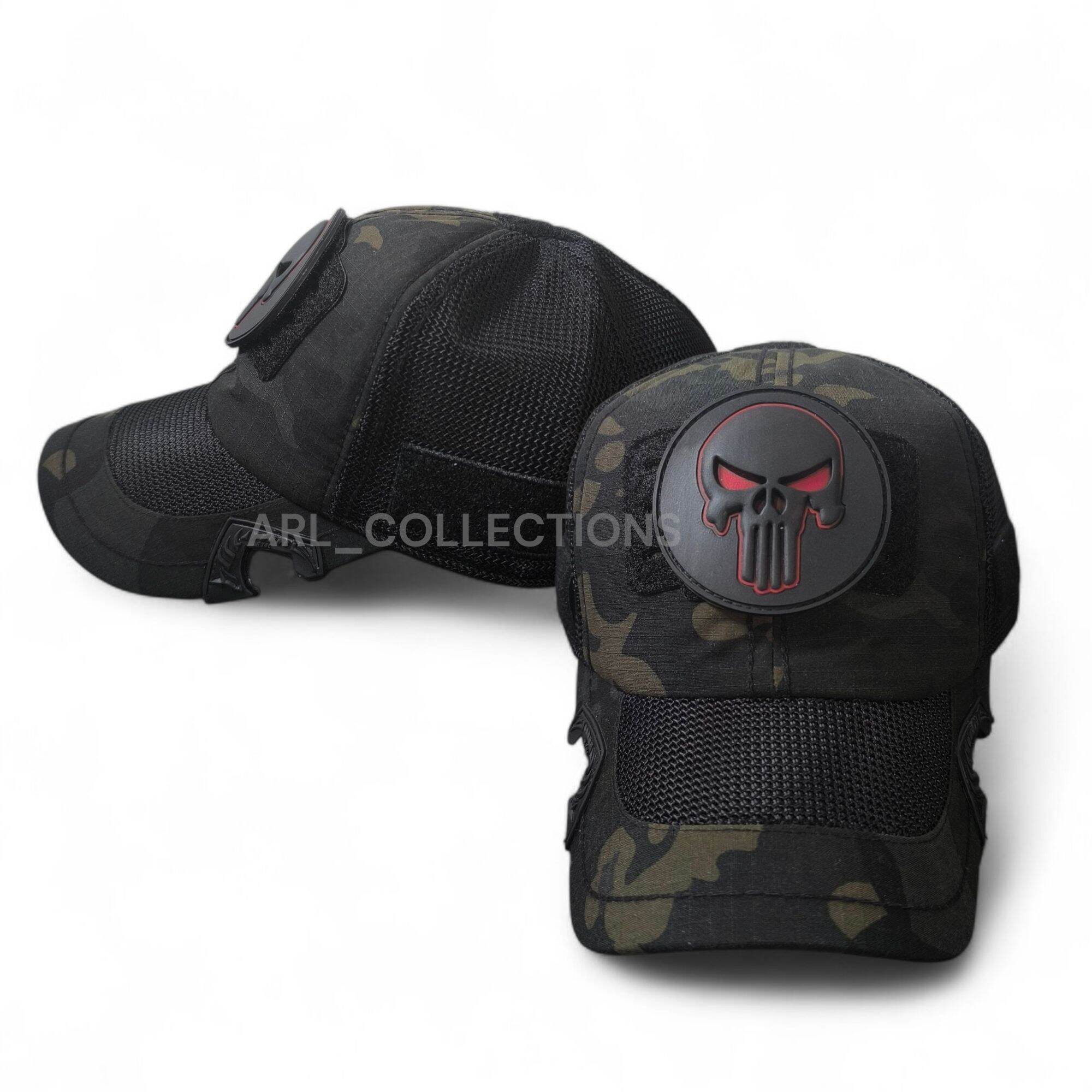 Coak Tactical Camouflage Multicam Free Rubber Logo Funisher 3D Combination Cotton Ripstop Baseball Caps Harga 59,000 rupiah*Gratis Ongkir