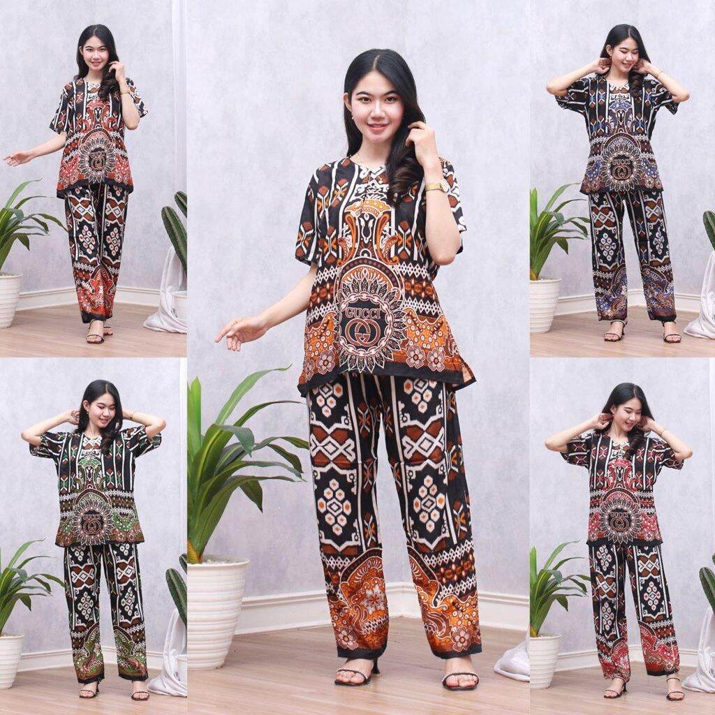 Baju Wanita Batik Pgri Blouse Batik Pgri Kemeja Batik Pgri Original