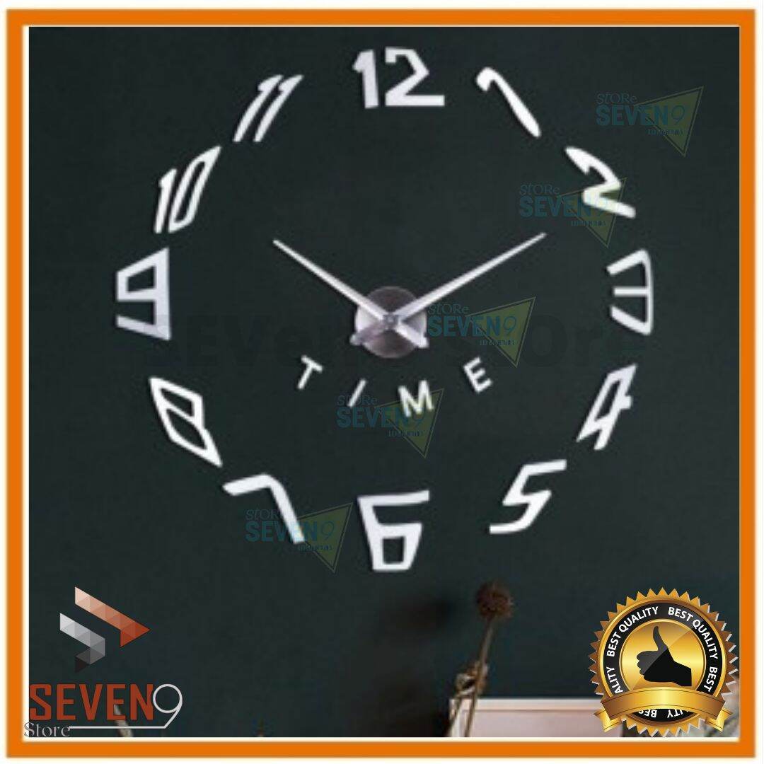 Jam Dinding Besar DIY Giant Wall Clock Model Spherical 60 CM - seven9store