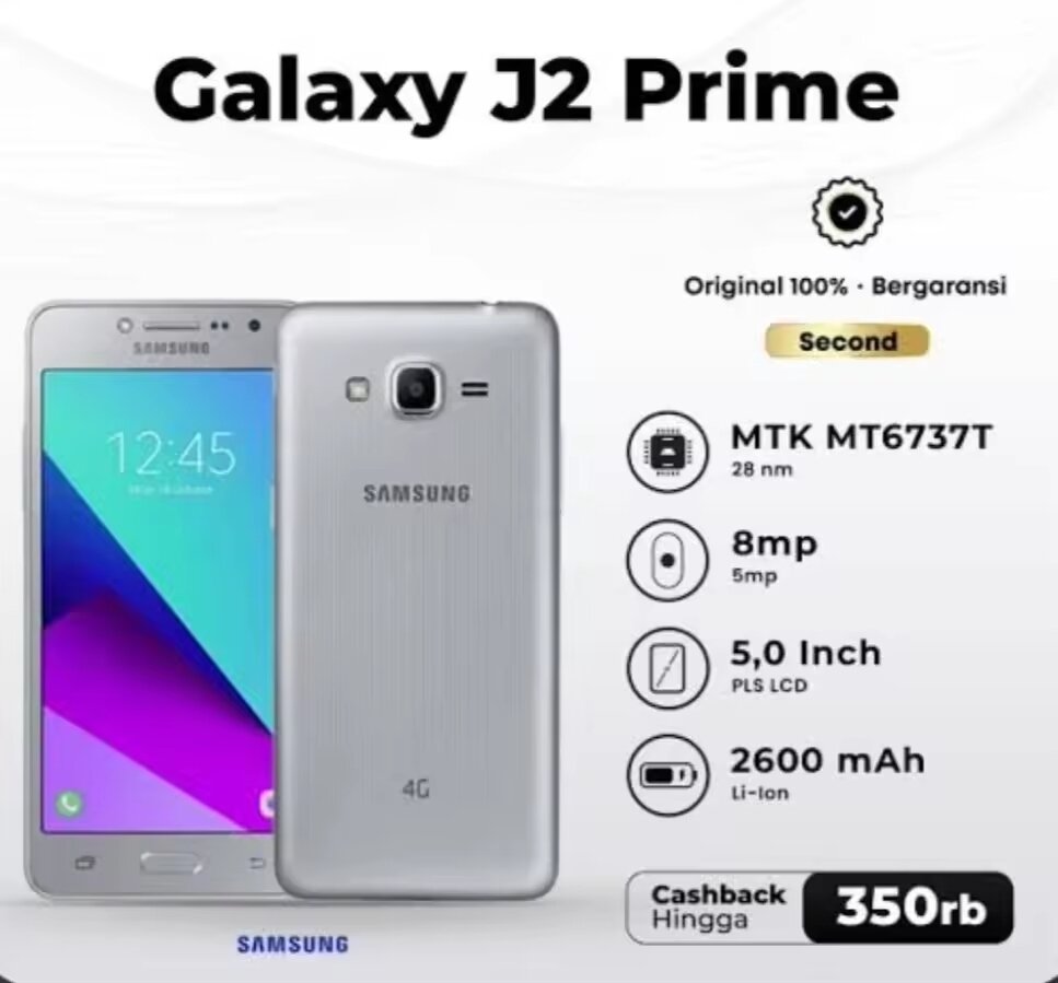 Best Selling Samsung Galaxy J2Prem Hp Normal Ready to Use Second Quality Harga  131,000 Ringgit*Penghantaran Percuma