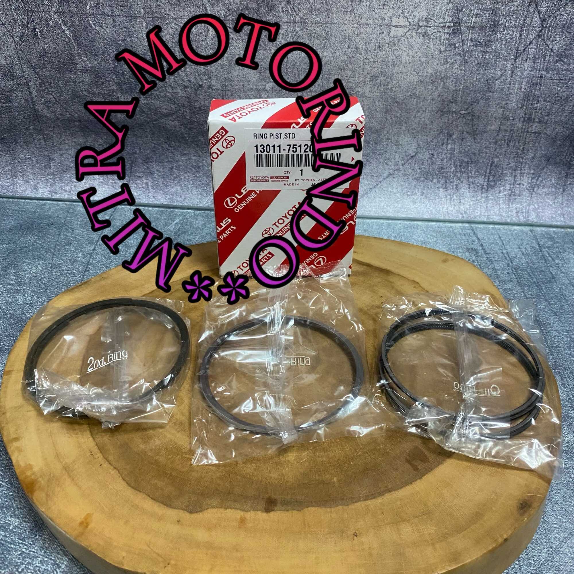 Ring Piston/Ring Seher Toyota Hilux,Innova Bensin 2.0cc 1TR 1Set 13011-75120 Harga 489,500 rupiah*Gratis Ongkir