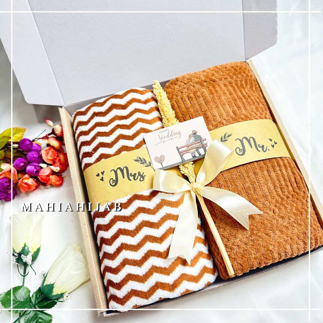 Hampers Pernikahan Handuk Couple 70x140cm / Paket Kado Handuk Pasangan / hadiah pernikahan Souvenir