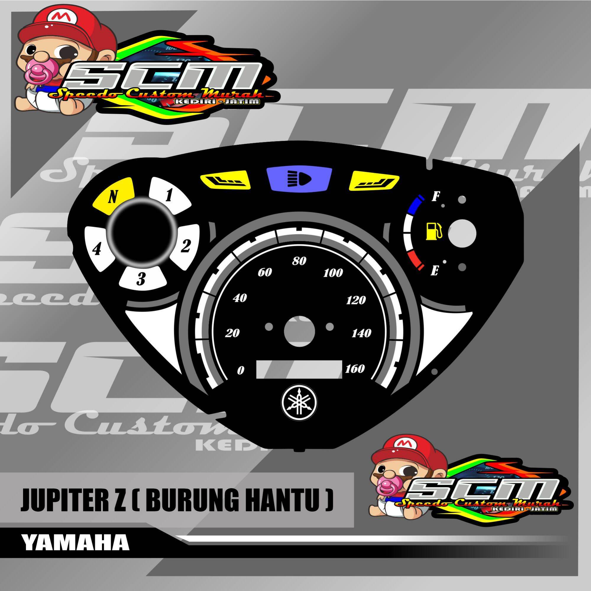 papan speedometer jupiter z burhan panel spidometer custom jupiter z