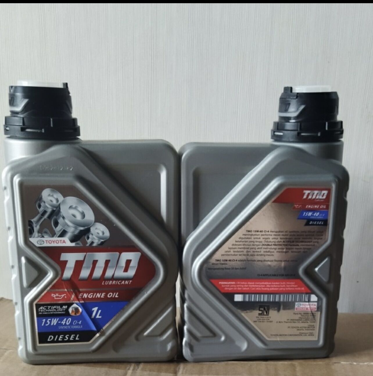OLI MESIN DIESEL 1 Liter/TMO TOYOTA/1L/15W-30 SYNTHETIC Giá 51,000 Đồng*Miễn phí vận chuyển