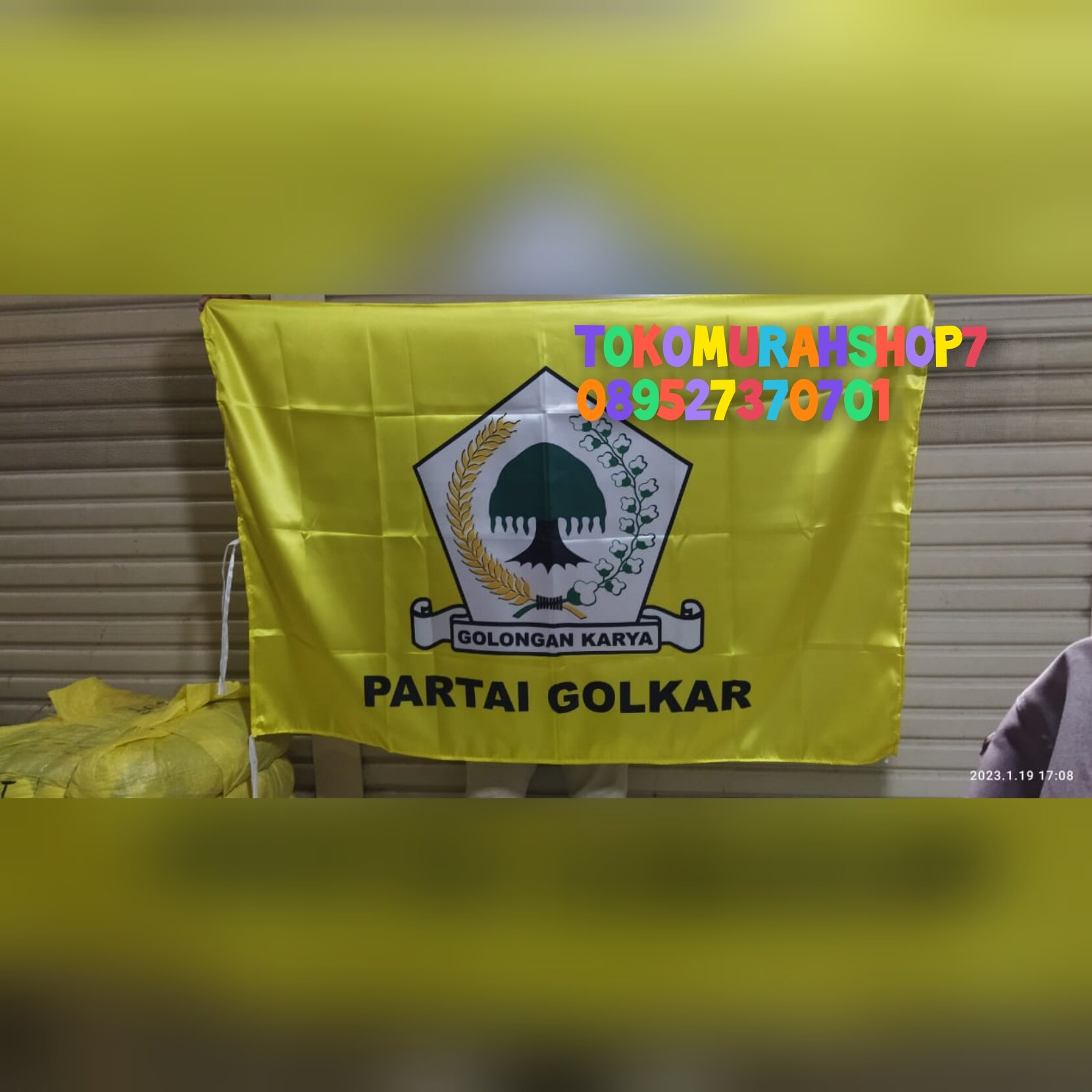 Bendera Partai Golkar Ukuran 150 X 100 Cm Bahan Satin Lazada Indonesia