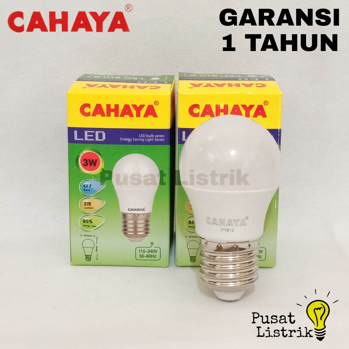 Lampu Bohlam LED 3watt Cahaya Lampu LED 3w Putih