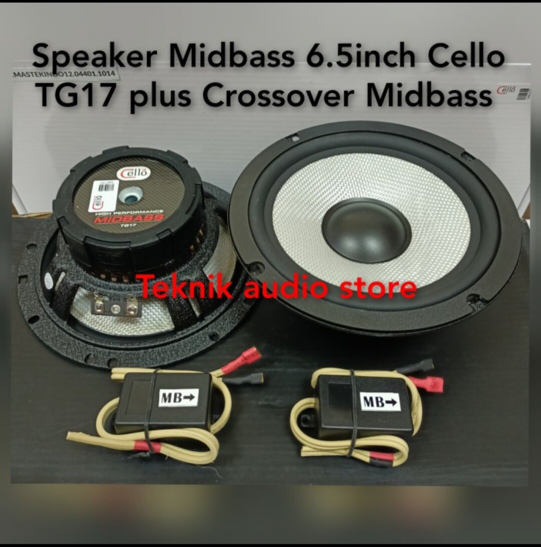 speaker Midbass Cello TG17 plus Crossover Midbass Lazada Indonesia