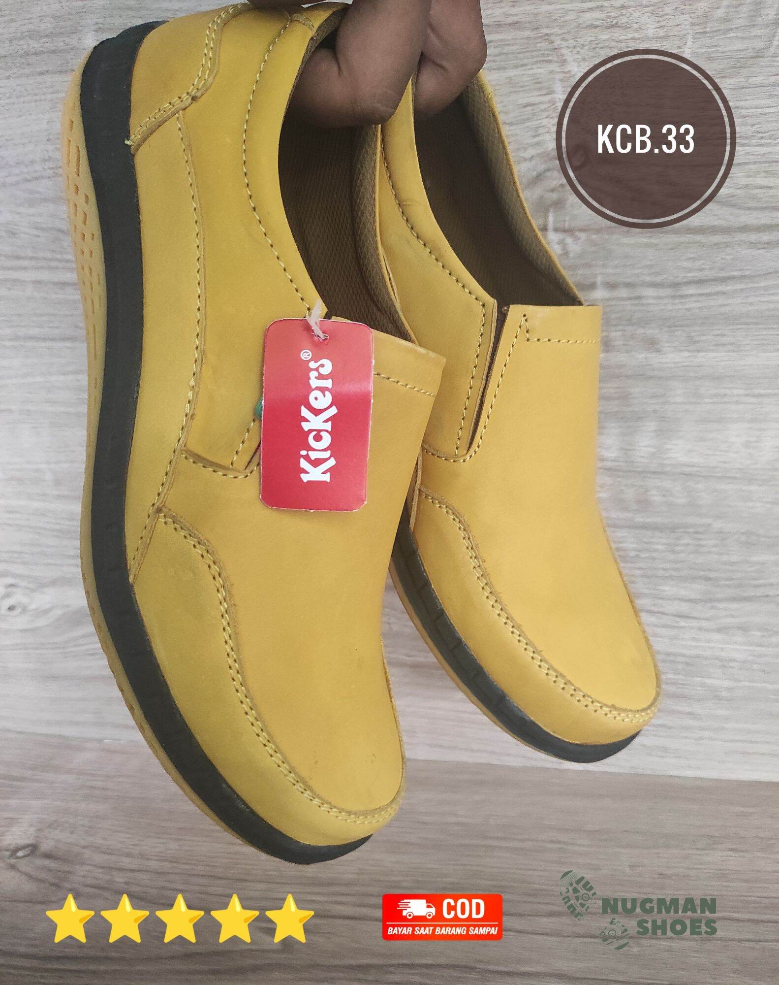 Sepatu kulit Casual Terbaru KCB.33/ Sepatu Pria Kulit Asli/ Sepatu ...