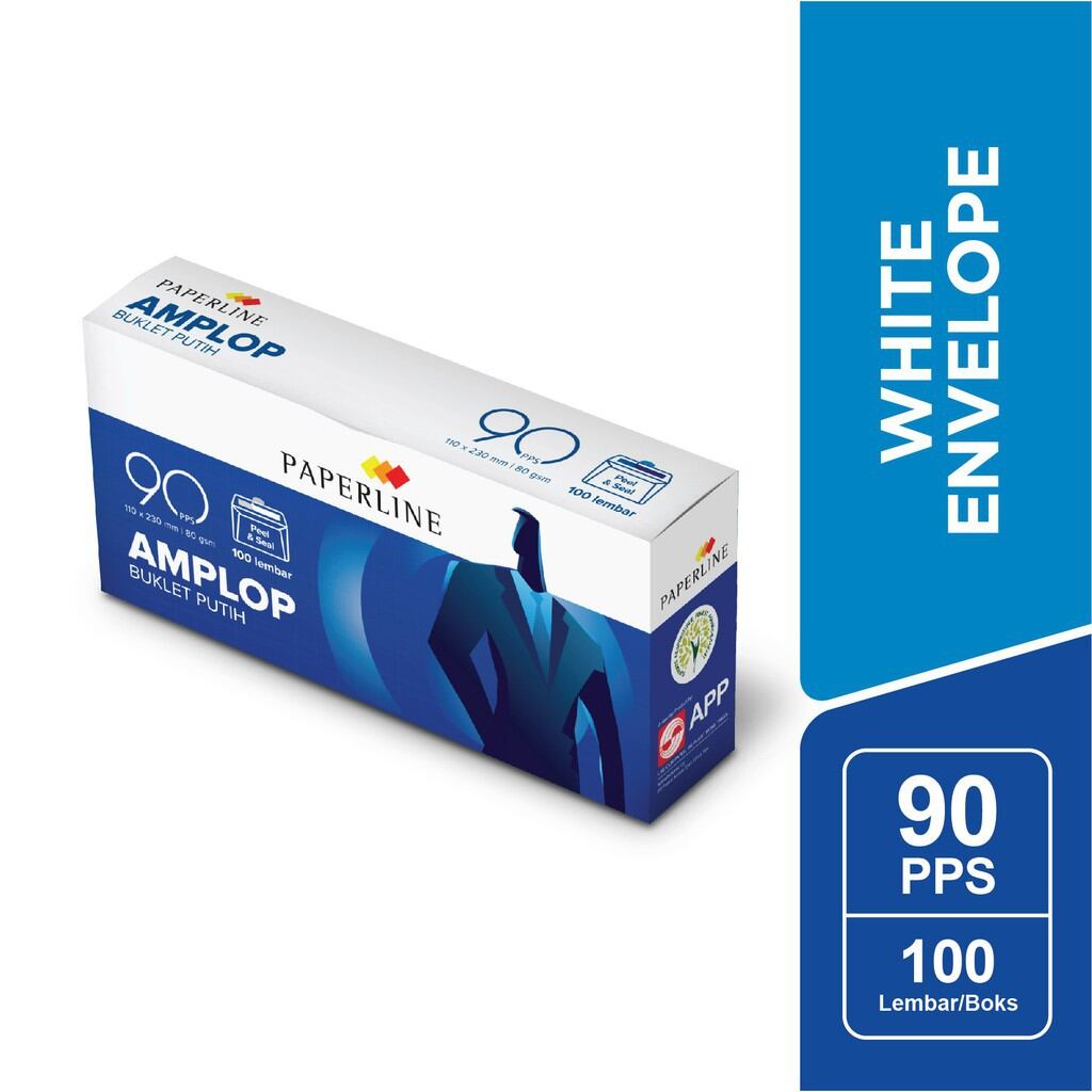 AMPLOP PAPERLINE 90 PPS MURAH isi 100 LEMBAR